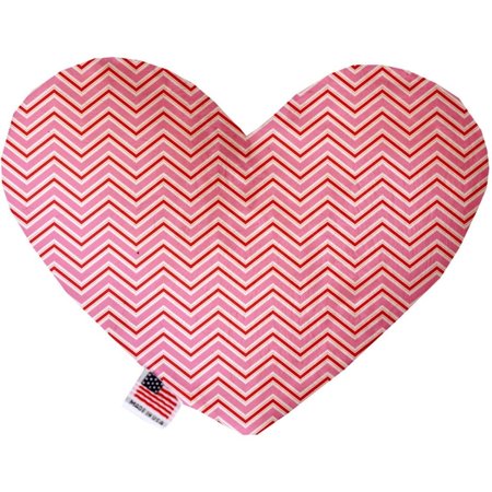 MIRAGE PET PRODUCTS Valentines Day Chevron 6 in. Heart Dog Toy 1374-TYHT6